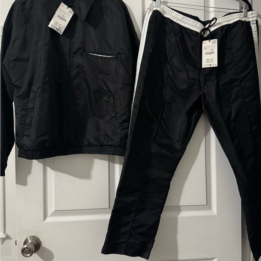 Zara Black and White Track Suit